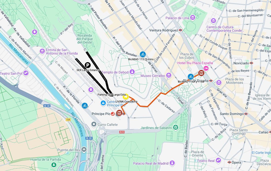 Localización de LIVINK Coworing